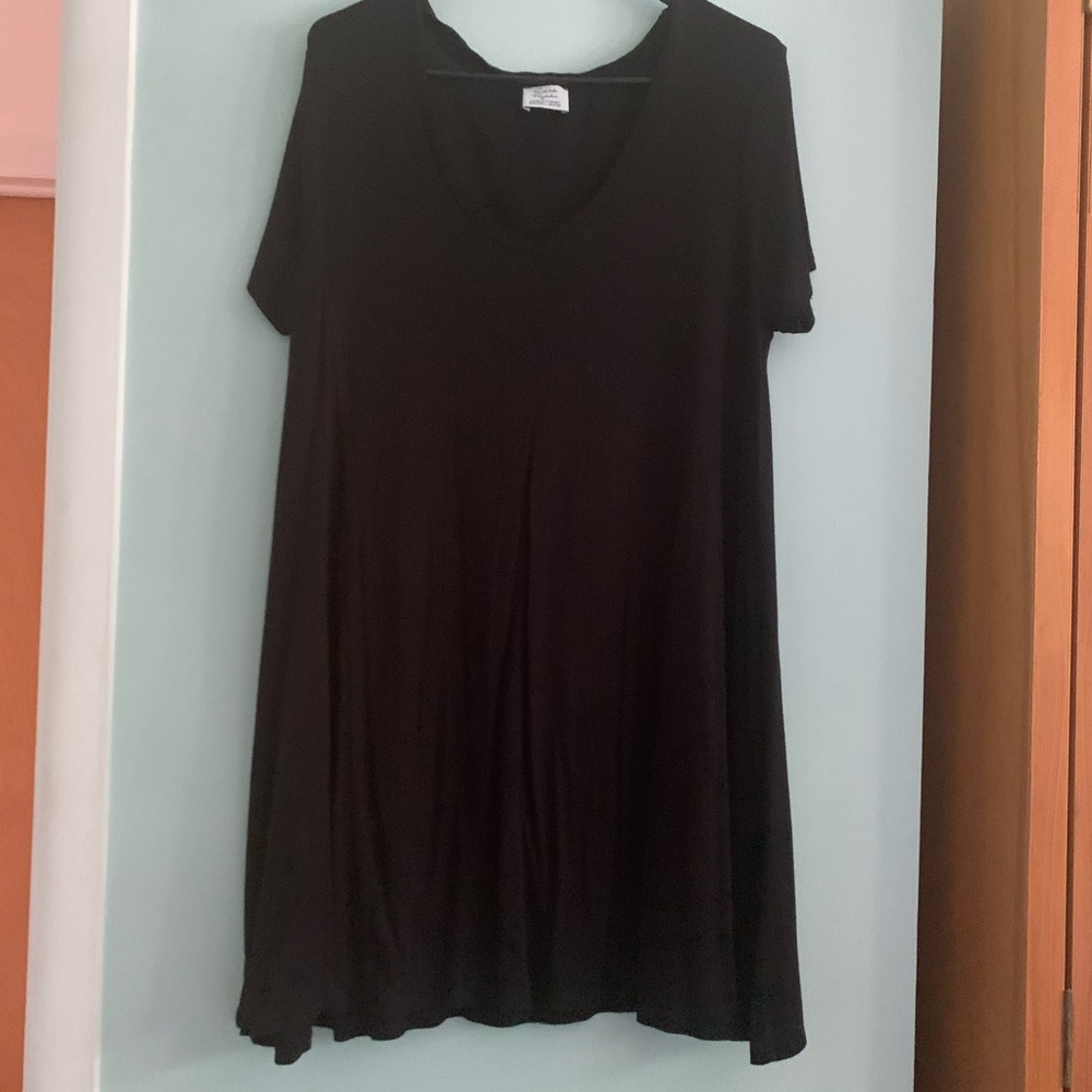 Black Zara V NECK Dress Large